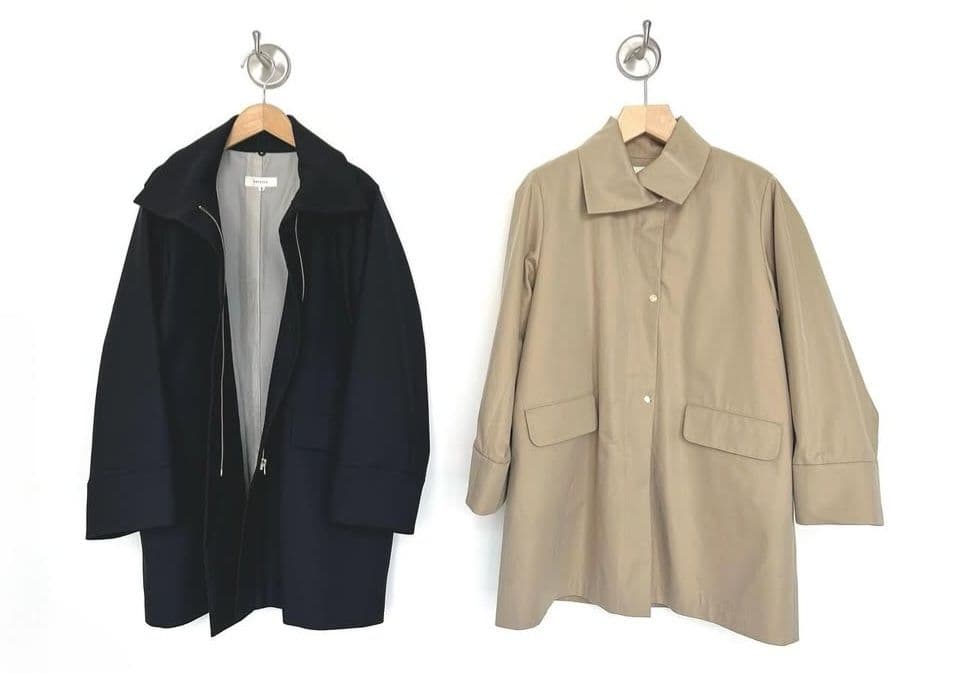 chiclin チクリン『ボアライナー付きジップアップショートコート』ベージュ