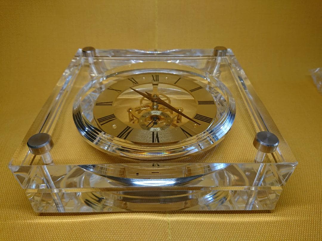 置時計　セイコー　機械式　置物　インテリア　工芸品　美術品　A2853