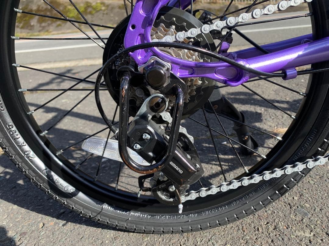 【動作確認済】送料無料 ディスク式折りたたみ電動自転車9.6Ah 7速20インチ