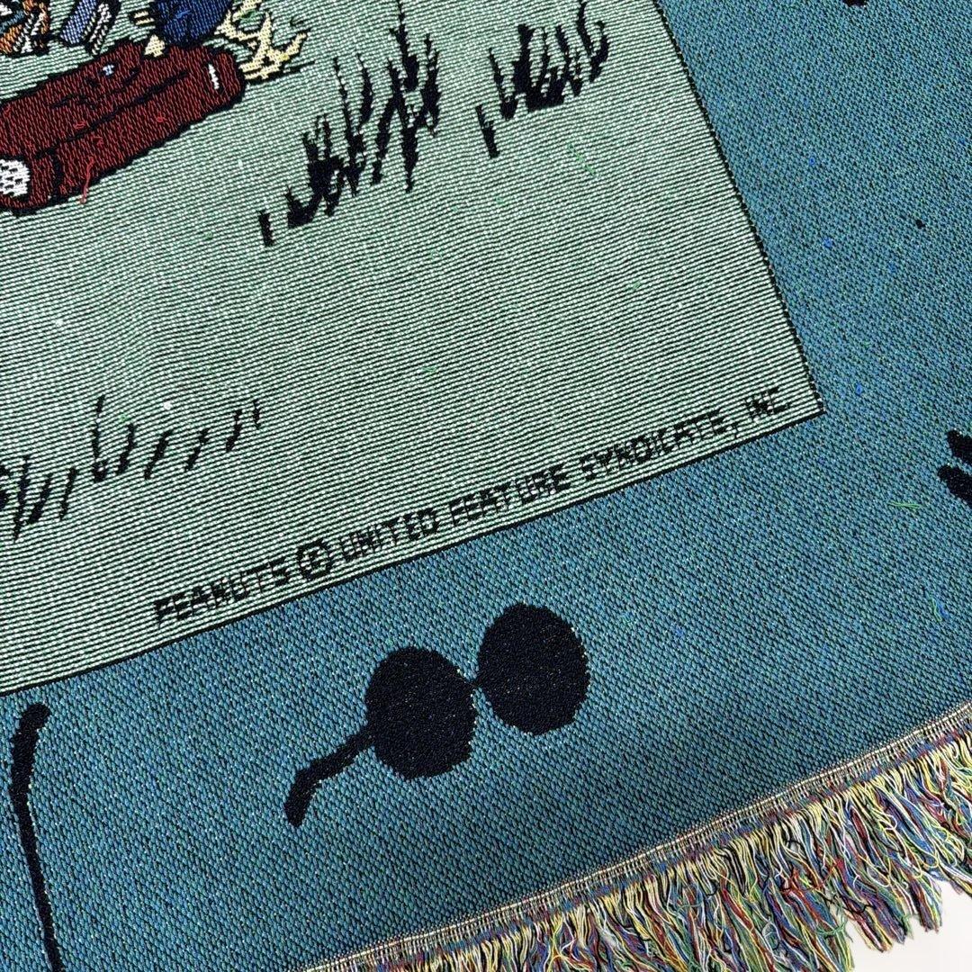 スヌーピー　マルチカバー　ソファカバー　ヴィンテージラグ　180x137