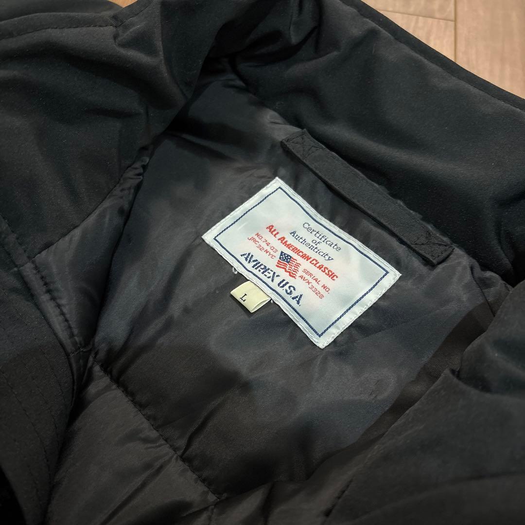 送料込み！AVIREX USA ミリタリー 中綿ジャケット サイズL