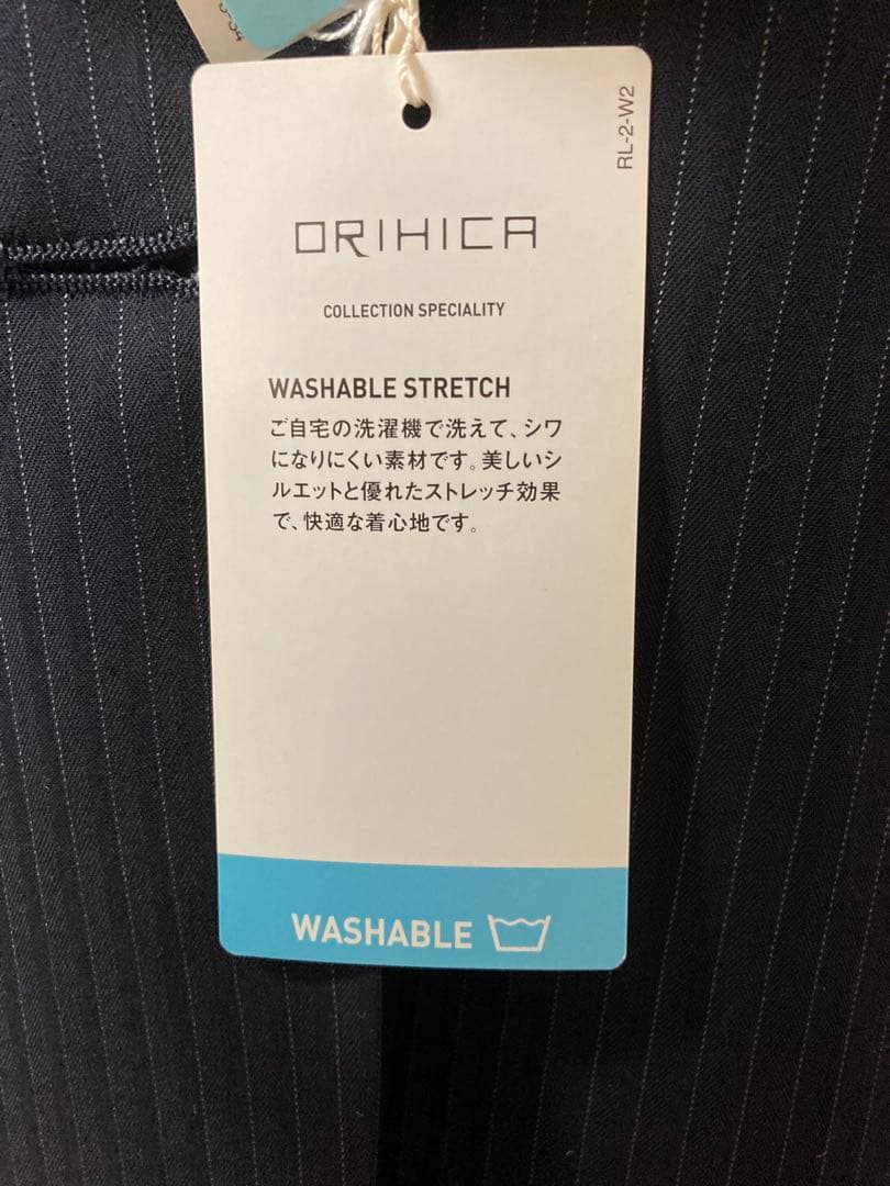 【新品】ORIHIKA 7号　セットアップスーツ　WASHABLE ネイビー