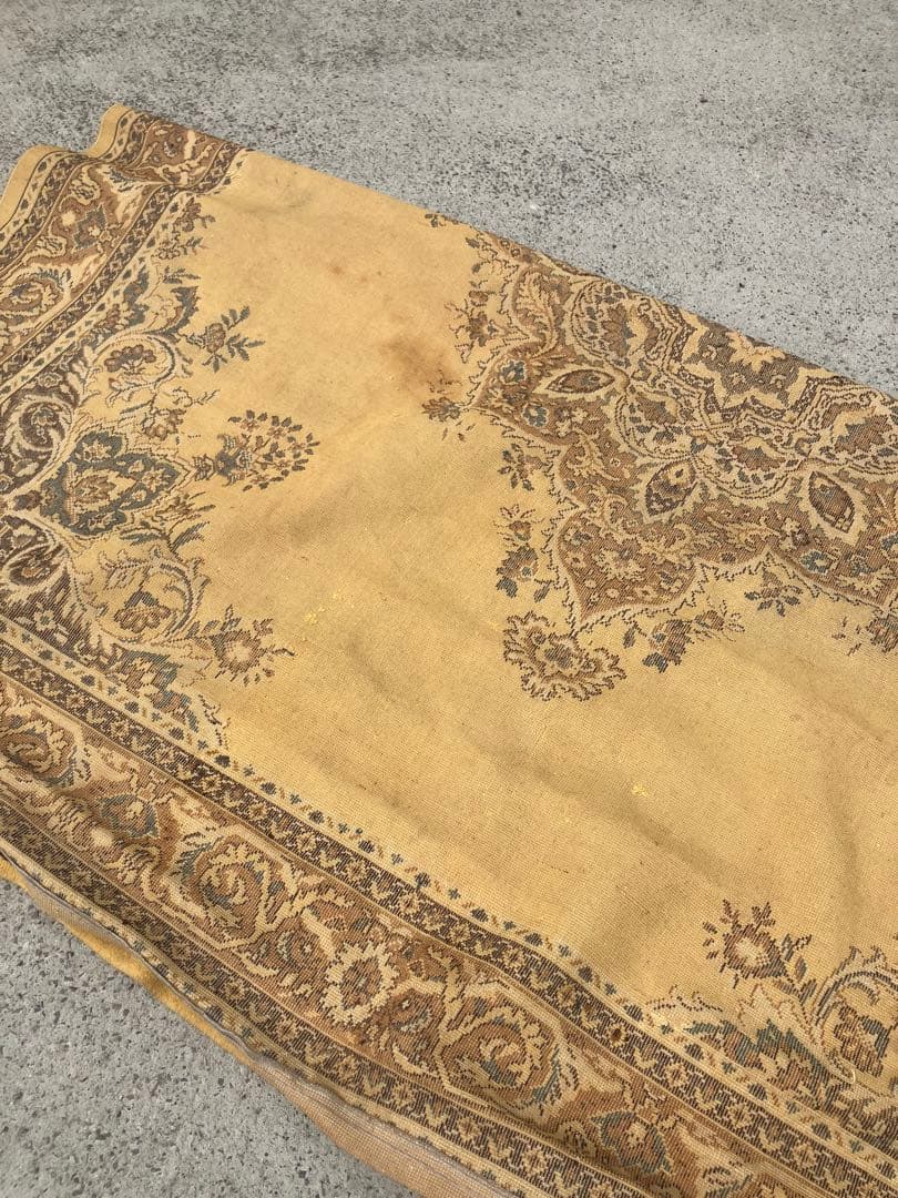 昭和レトロ カメイ トレメート アラベスク模様 ペルシャ絨毯 大型絨毯 ラグ