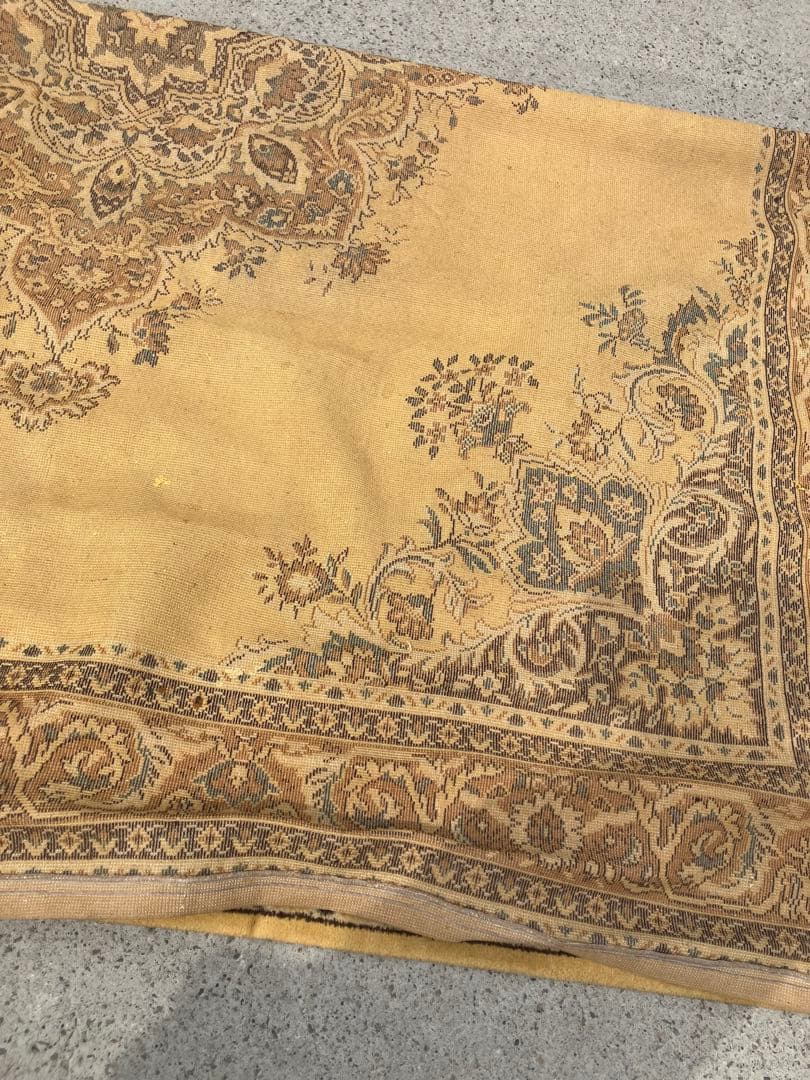 昭和レトロ カメイ トレメート アラベスク模様 ペルシャ絨毯 大型絨毯 ラグ