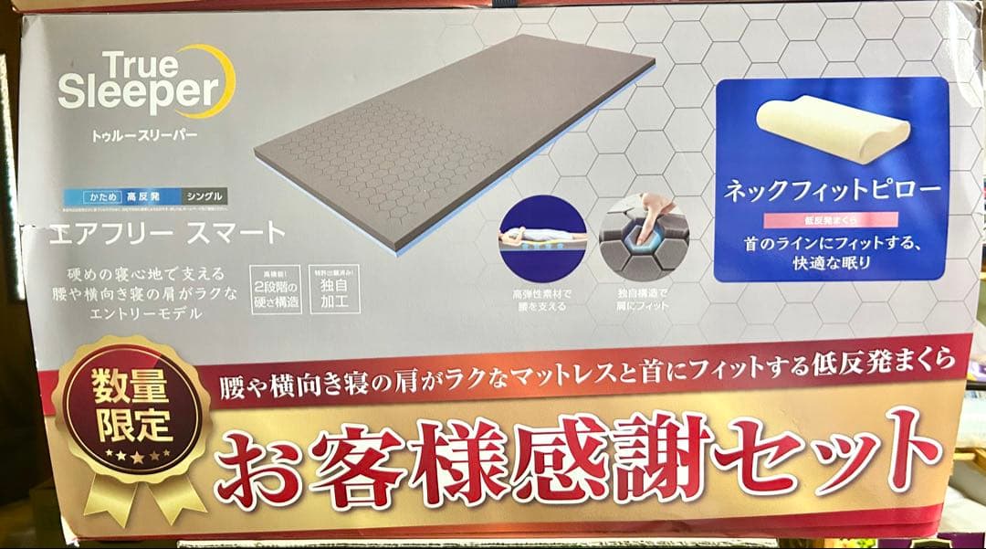 永*と様 トゥルースリーパー エアフリースマート ネックフィットピローセットかた