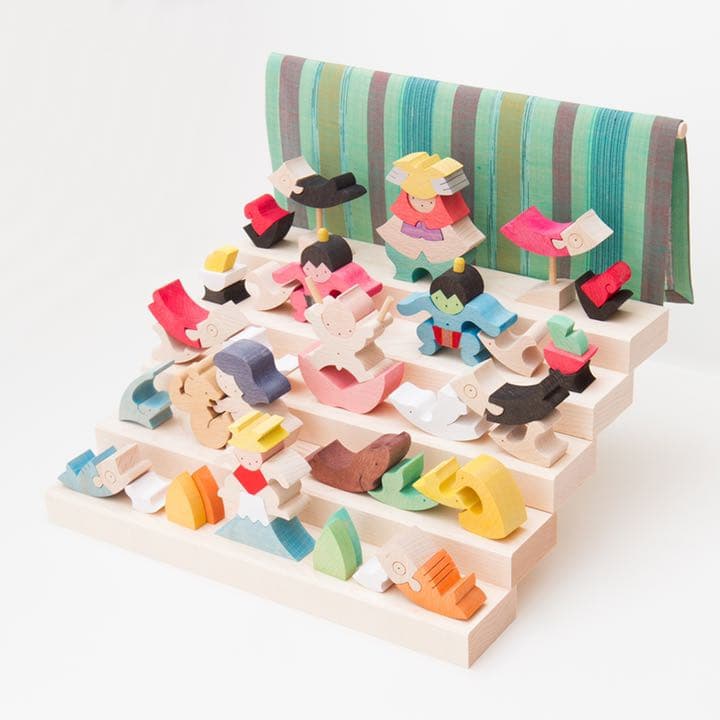 【新品】小黒三郎　里山円武者五段飾り