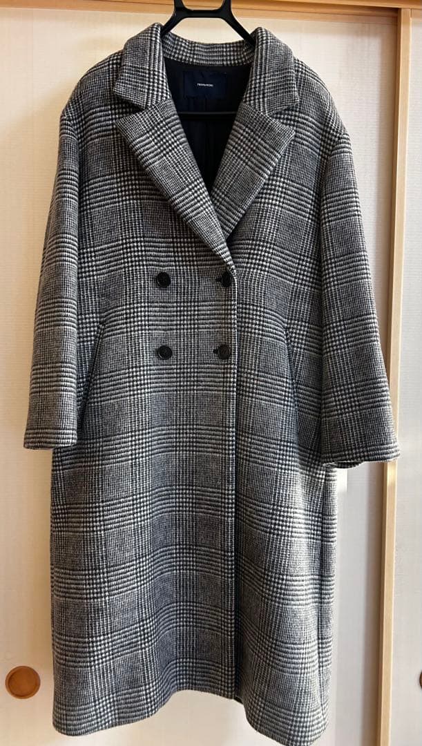 高見えFRAMeWORKダブルチェスターコート