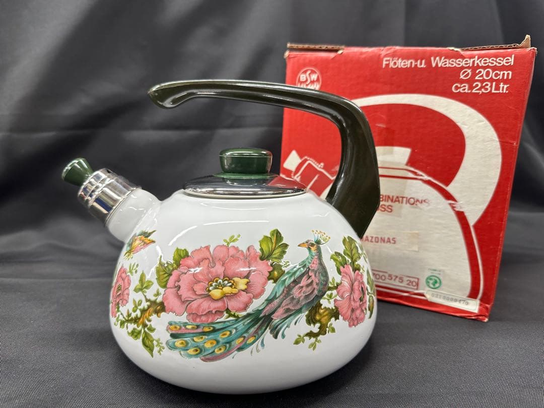 【保管品】BSW 西ドイツ製　ケトル　ホーロー　ほうろう　2.9L 20cm