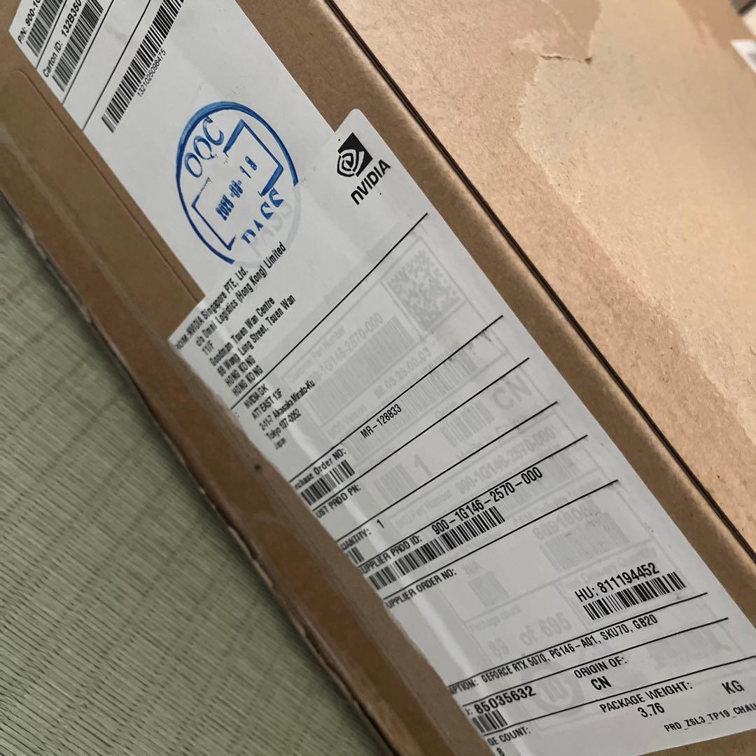 新品未使用 NVIDIA GeForce RTX 5070