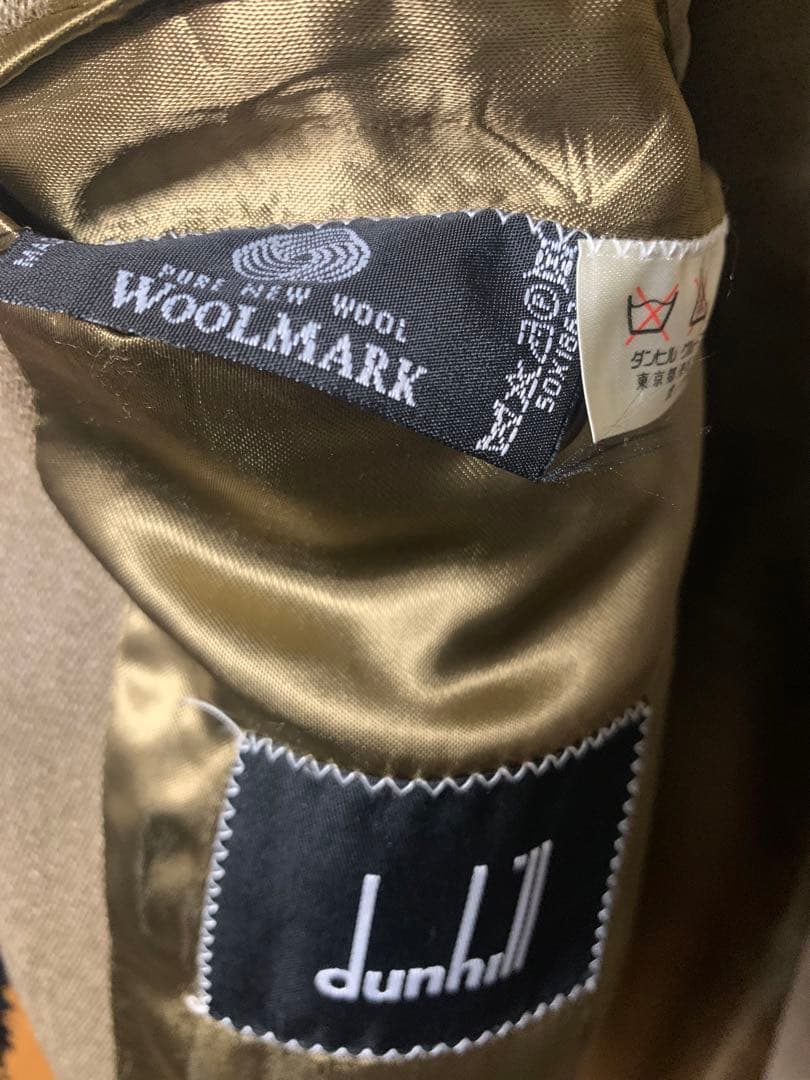 dunhill ダンヒル チェスターコート キャメル チェンジポケット