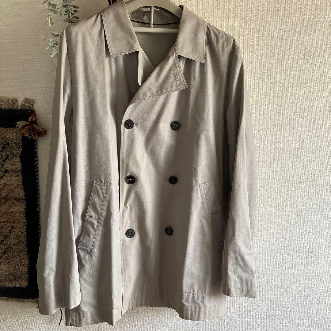 LOUIS VUITTON ライトグレー ステンカラーコート