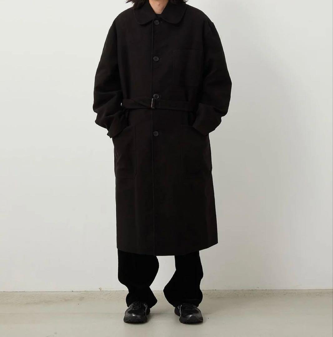 COMOLI 25AWモールスキン ミリタリーコート　サイズ1