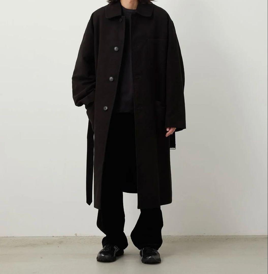 COMOLI 25AWモールスキン ミリタリーコート　サイズ1