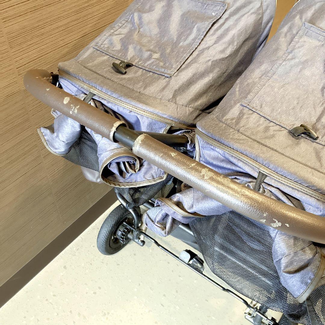 エアバギー ココダブルEX フロムバース デニム ネイビー 双子 2人乗り