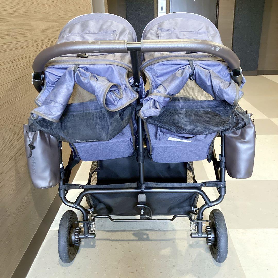 エアバギー ココダブルEX フロムバース デニム ネイビー 双子 2人乗り