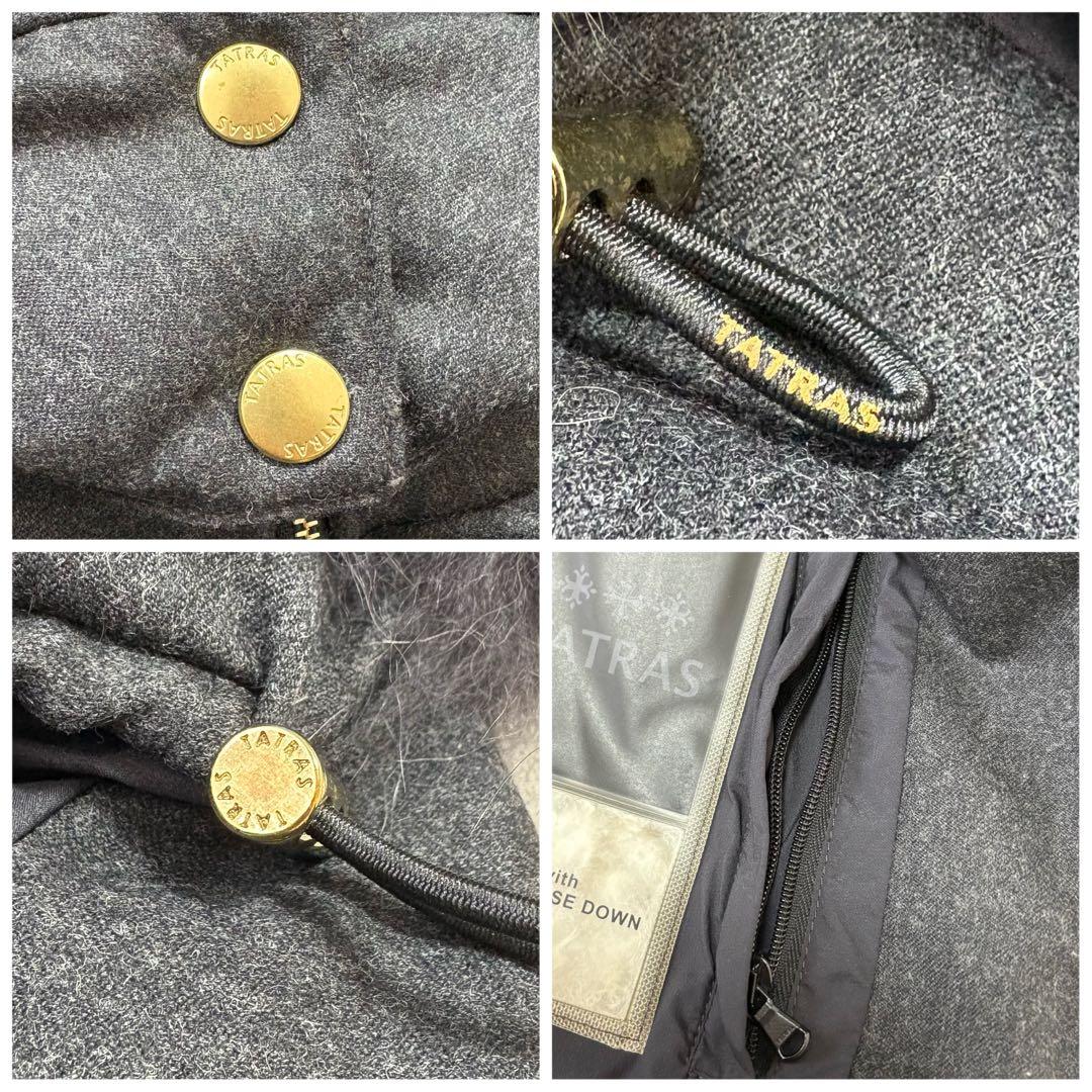 【極美品】タトラス TATRAS ダウンベスト ルセラ チャコールグレー 01