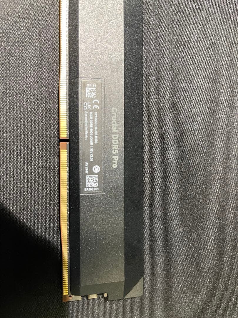 Crucial DDR5 6000MHz 16GB Pro メモリモジュール