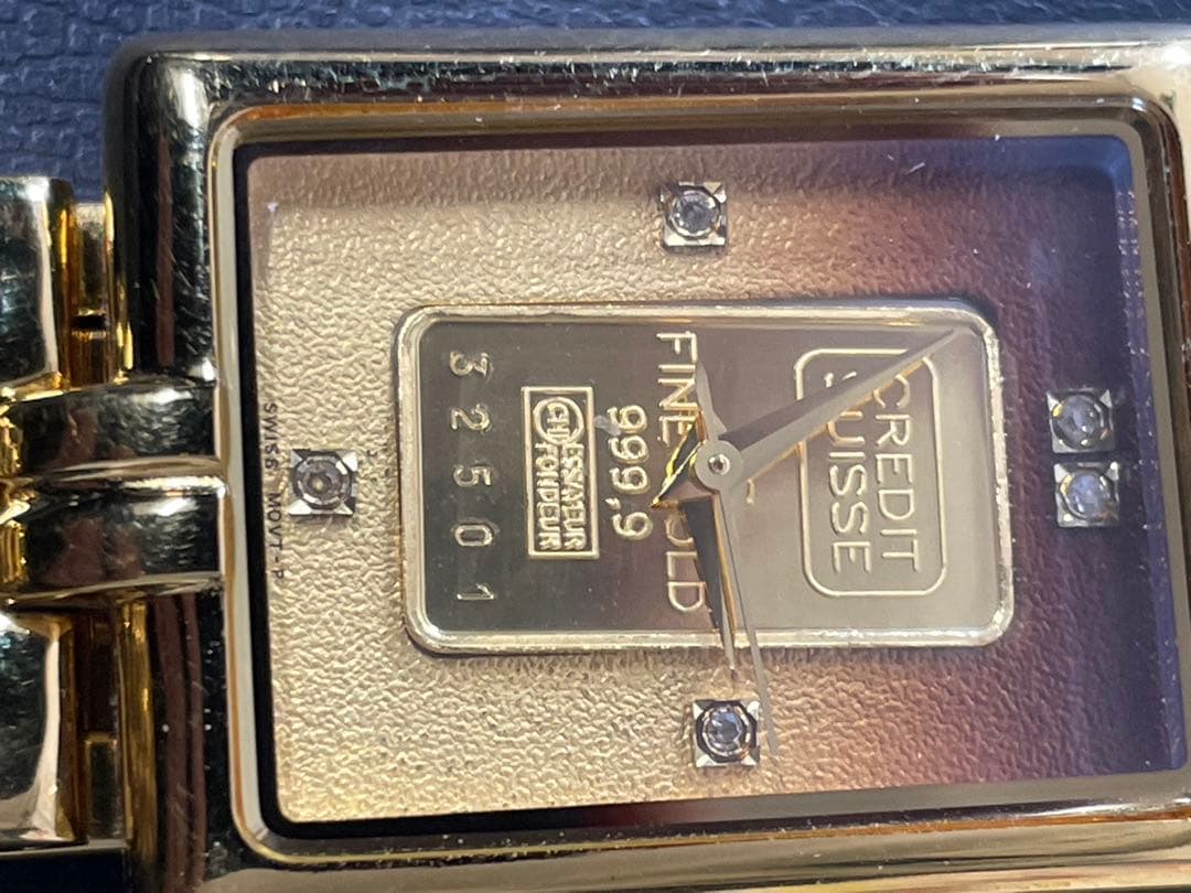 【エルジン】純金インゴット1g ・ダイヤ　スイスバンク　1g