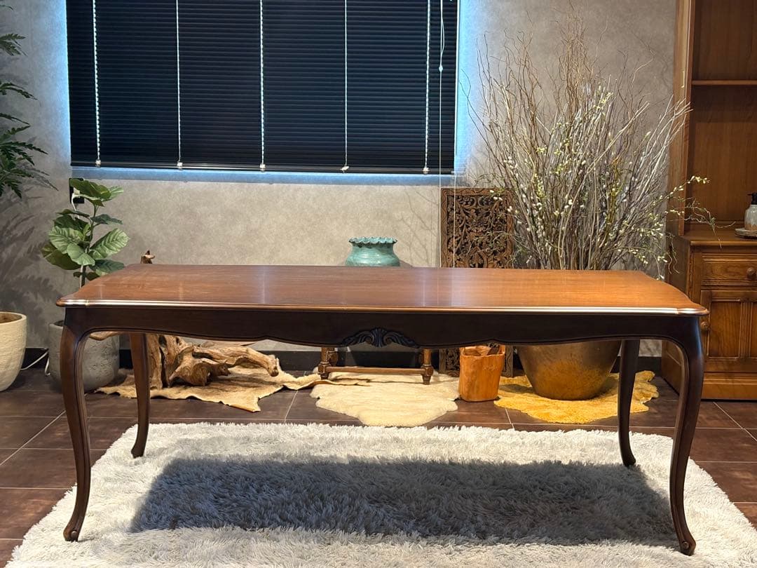 カリモク　karimoku 猫脚　クラシック　チェア4脚　金華山織　IGR