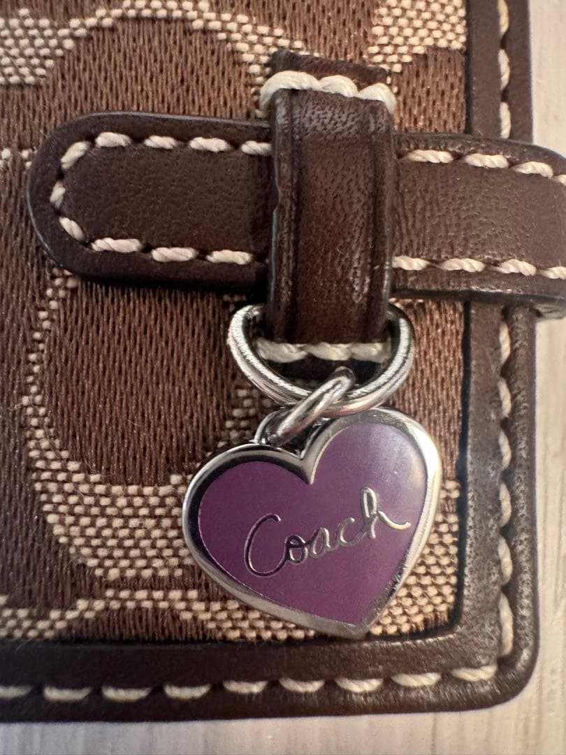 coach手帳型 キーホルダー　キーリング