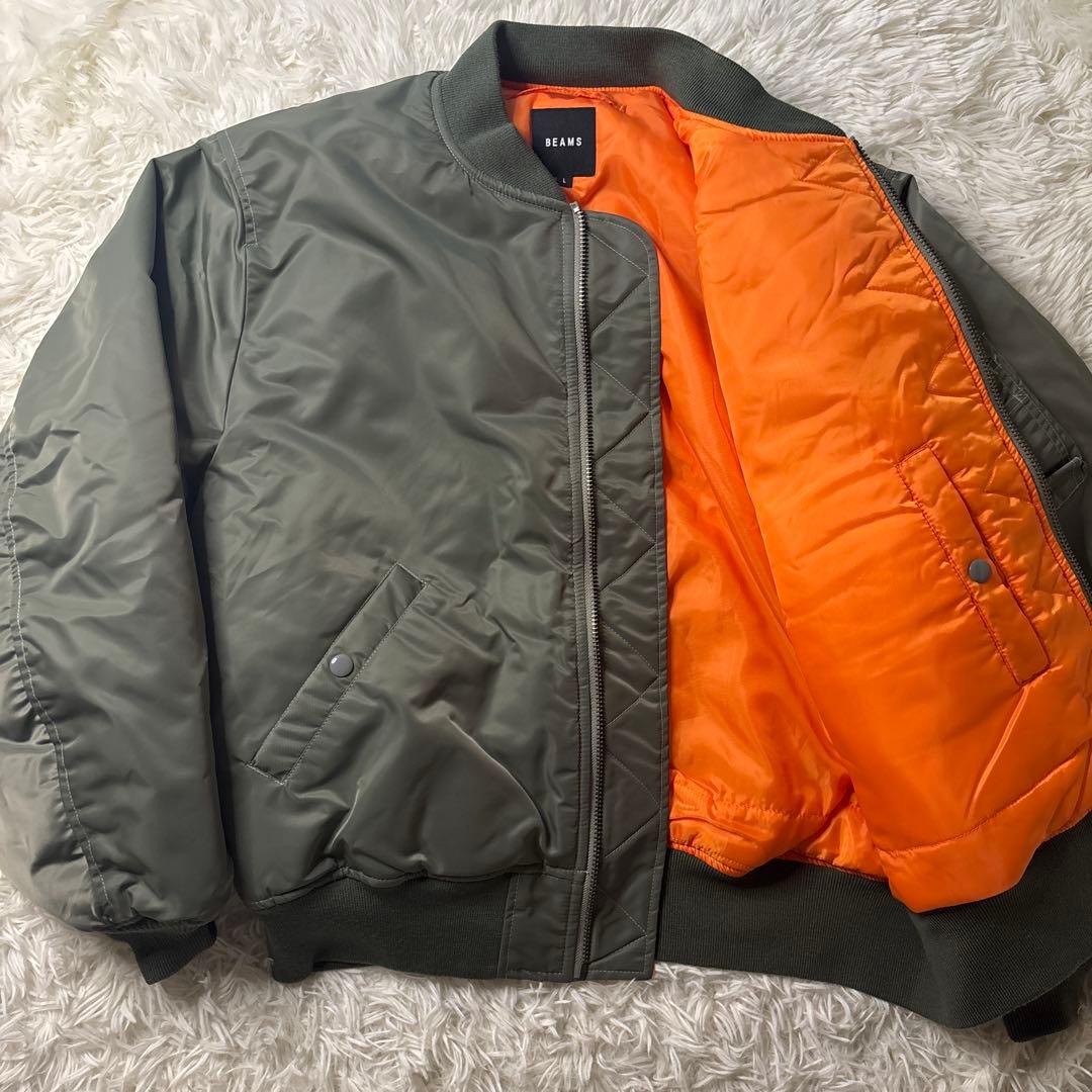 24年 極美品✨ BEAMS サーモライト MA-1 リラックスフィット L