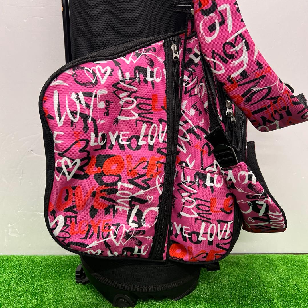 ラウドマウス　LOUDMOUTH キャディバッグ　8.5インチ　ゴルフ　ピンク