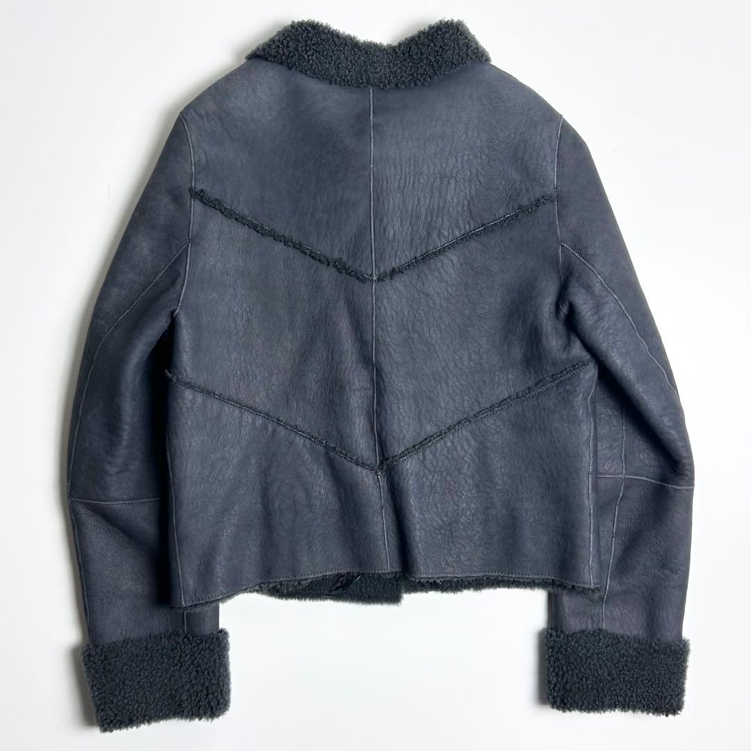 【美品】ノーザンワールドバイミズノ/シープムートンジャケット/レザージャケット