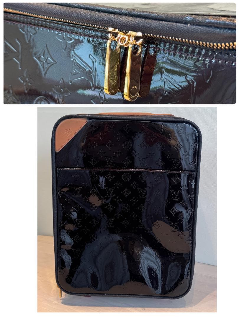 ルイヴィトン　キャリーバッグ　ヴェルニ　アマラント　ぺガス M91992