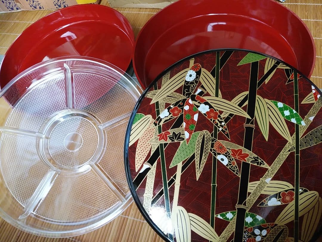 二段オードブル桶　キッチン　台所用品　食器　お皿　桶