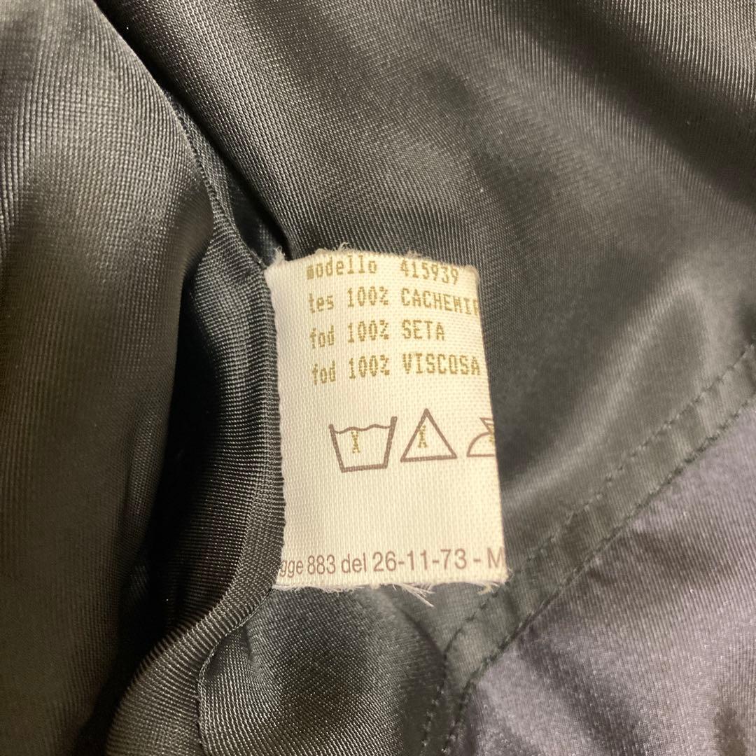 HERNO ヘルノ カシミヤ ロングコート ブラック 大きいサイズ