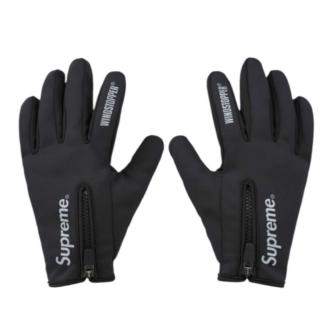 小物 supreme WINDSTOPPER Zip Gloves Black L