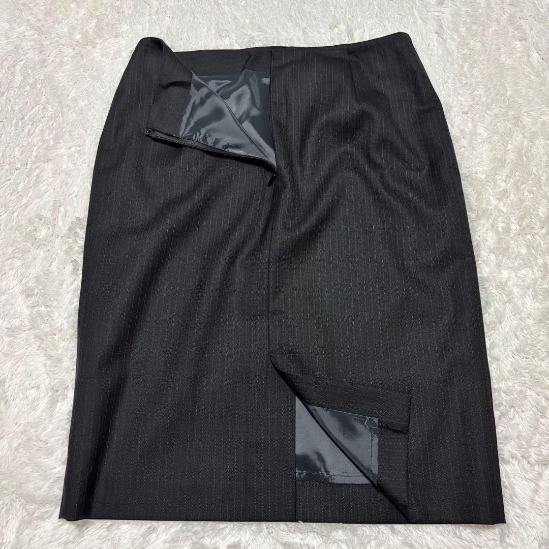 mimihi ELLE ブラック ストライプ シルク 3点セット