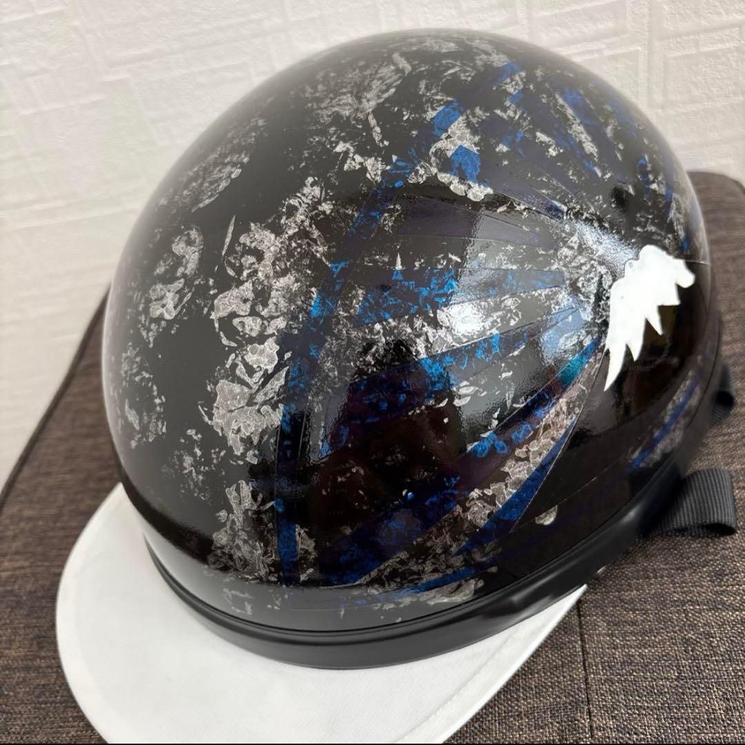 送料込‼️富士日章カスタム半ヘル フリーサイズ