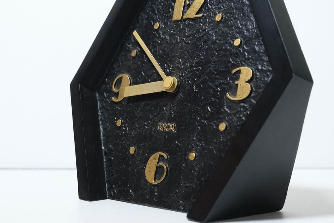 置き時計　ポストモダン　ミッドセンチュリー　スペースエイジ　ヴィンテージ