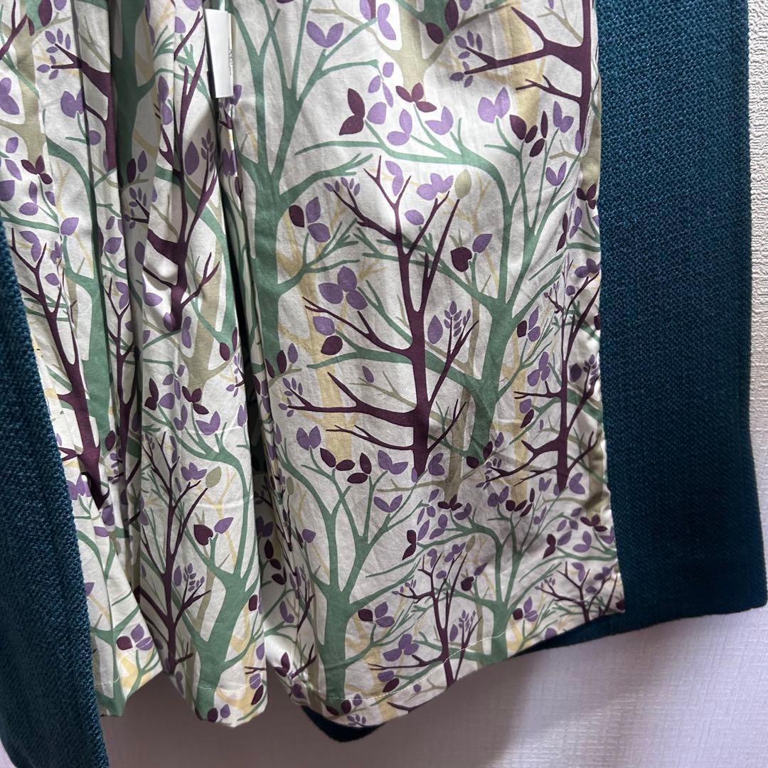 新品未使用crespiクレスピ【38→M】ロングコート♡裏地おしゃれ♡タグ付♡緑