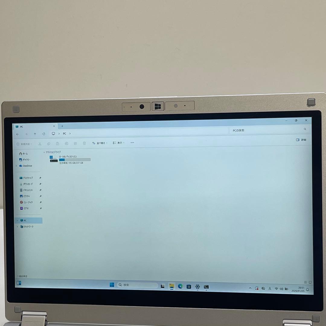 Windowsノート本体 #741 PANASONIC CF-MX5 i5-6300U 8GB 256GB