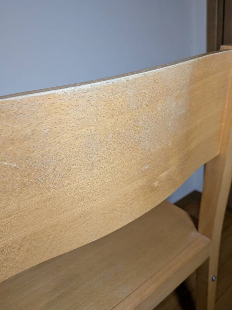 《送料込》無印 ダイニングチェア ブナ材 木製イス 椅子 廃盤品 2脚セット