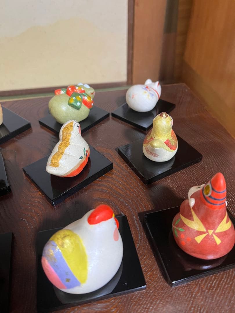 縁起物 12種類 紙装人形 干支 十二支置物セット