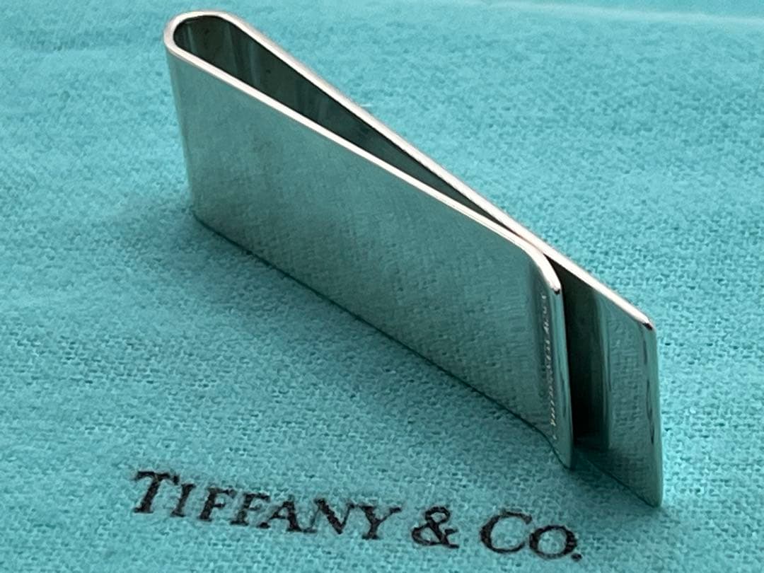 c432 ティファニー　エンジンターン　マネークリップ　シルバー　925