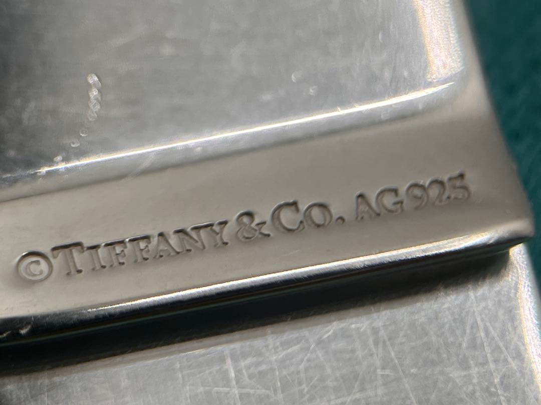c432 ティファニー　エンジンターン　マネークリップ　シルバー　925