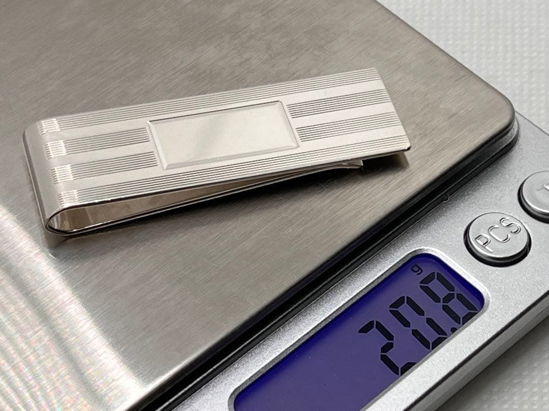 c432 ティファニー　エンジンターン　マネークリップ　シルバー　925