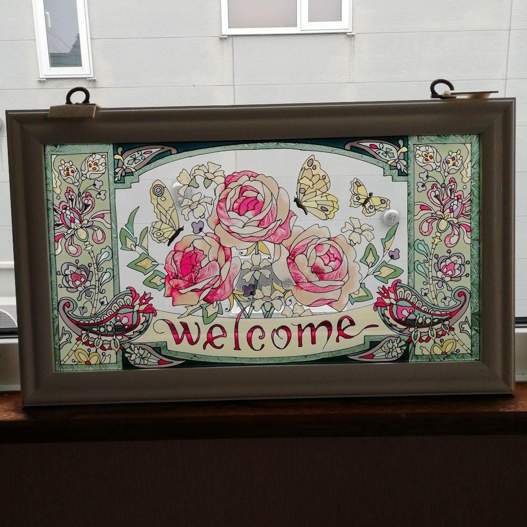 ステンドグラス　　薔薇が素敵です！