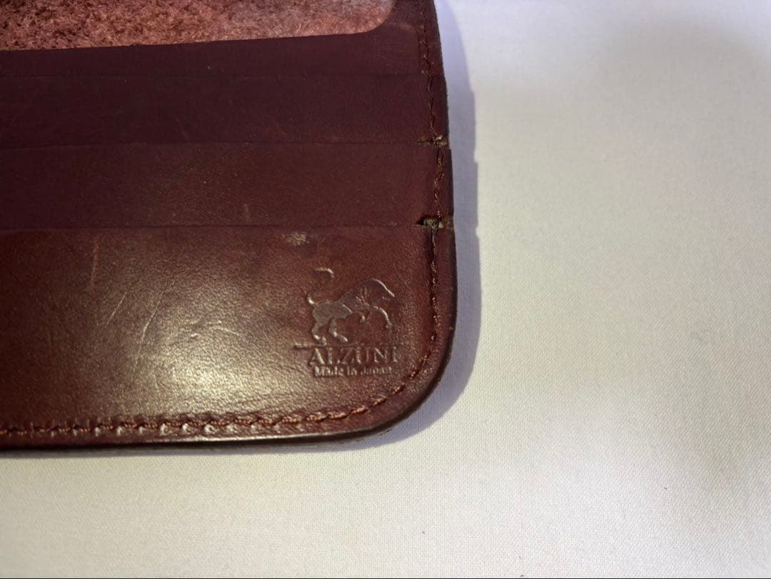 ALZUNI 長財布 バイカーズウォレット ブラウン メンズ アルズニ 中古