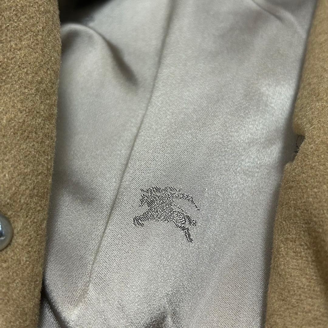 【美品】バーバリー カシミヤ ウール ステンカラーコート キャメル Mサイズ位