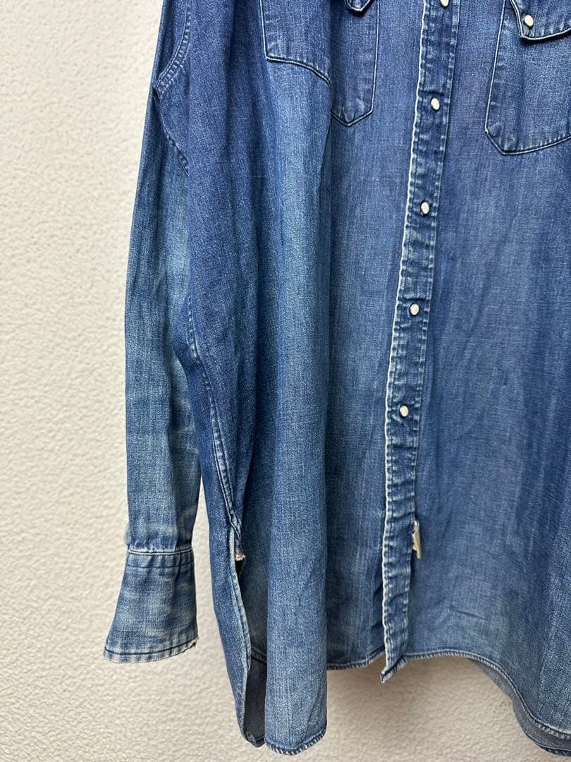 トップス Double RL 90s Denim L/S Shirt