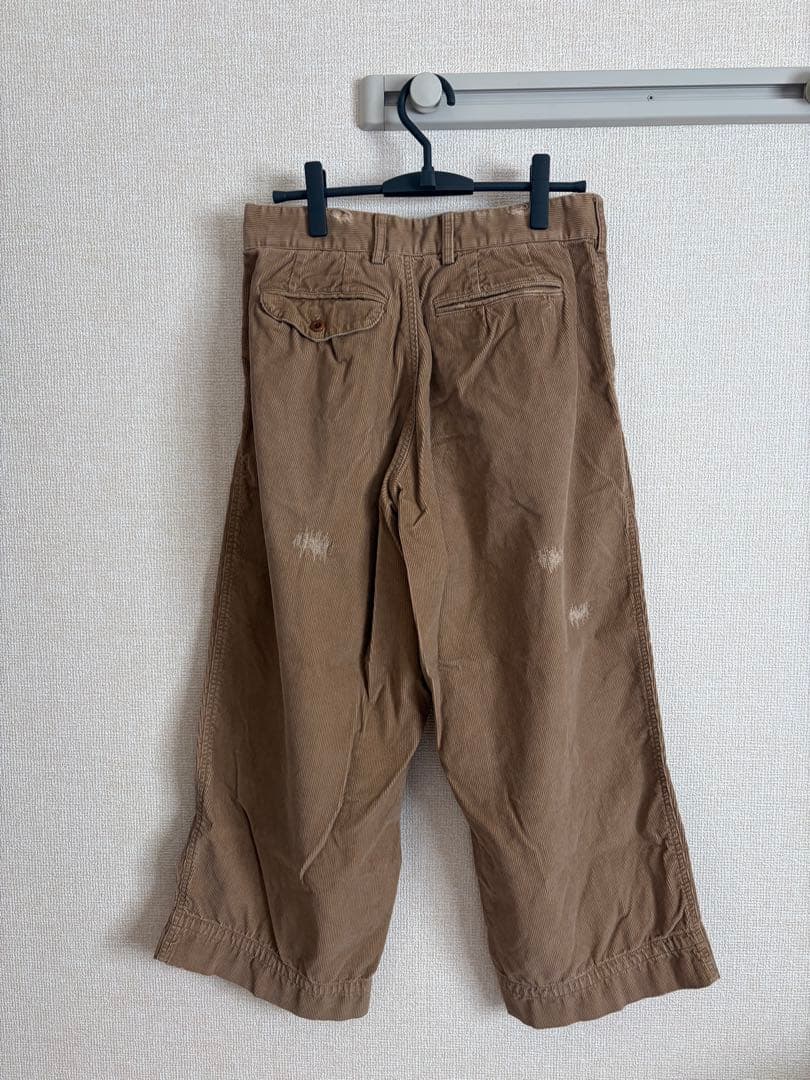 パンツ kolor BEACON 24AW REPAIR CORD PANTS