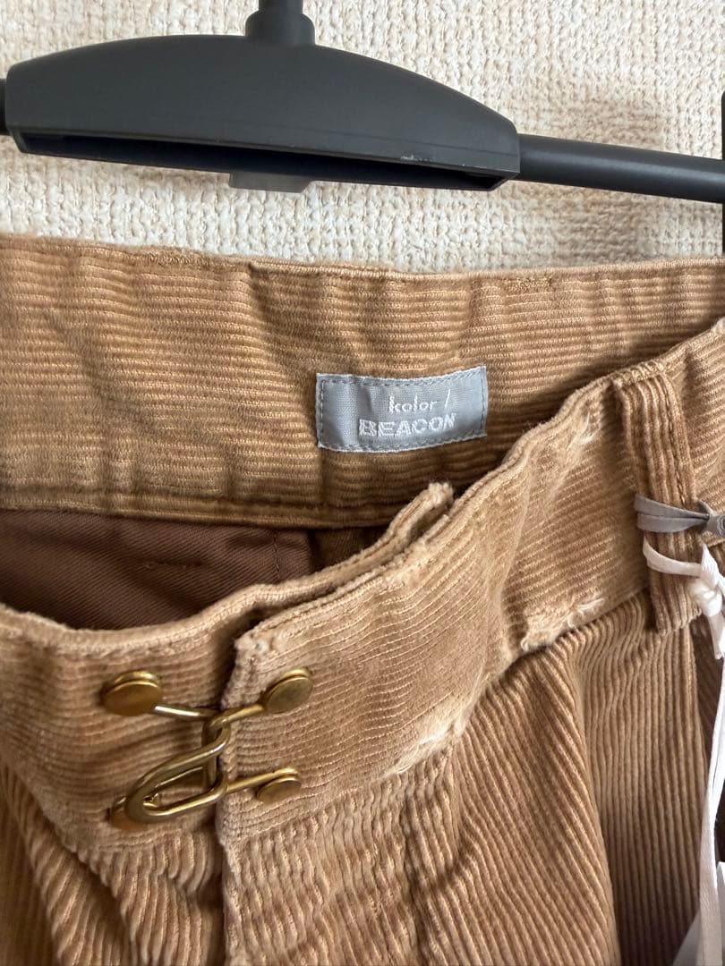 パンツ kolor BEACON 24AW REPAIR CORD PANTS