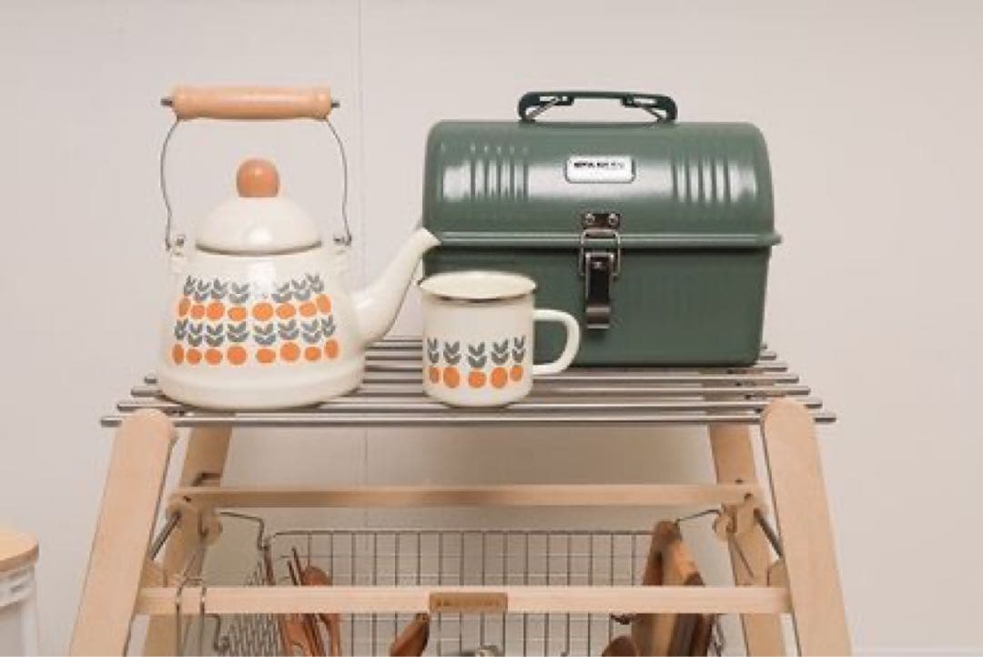 ワイヤーバスケットウッドシェルフ　wood