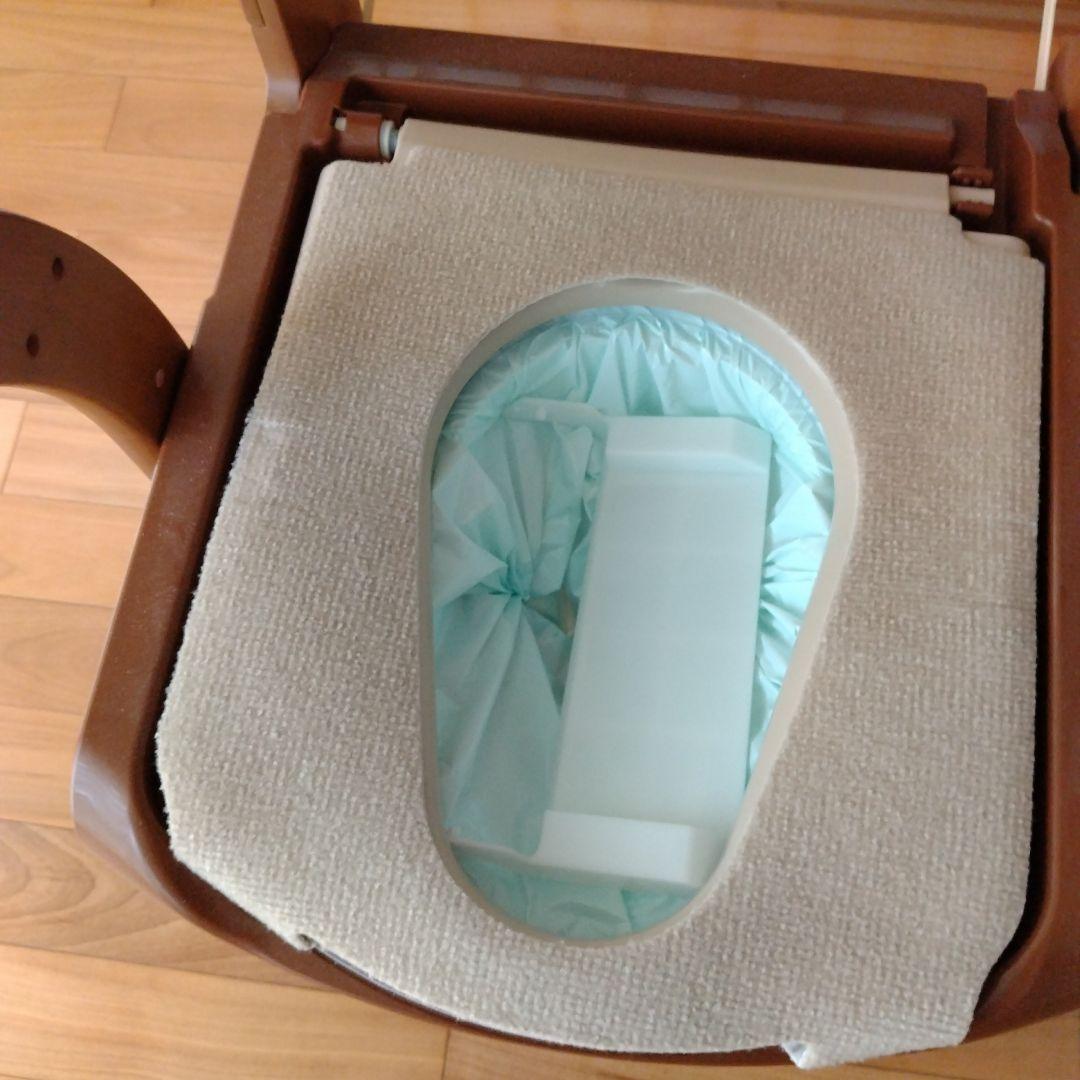 木製ポータブルトイレ ベージュ安寿