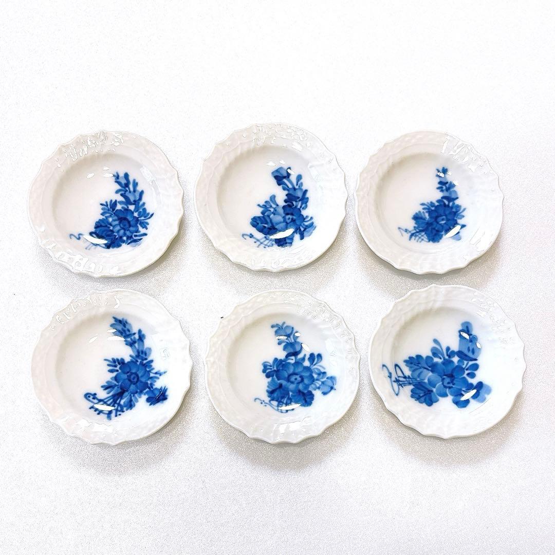 ロイヤルコペンハーゲン ブルーフラワー　豆皿　6枚セット